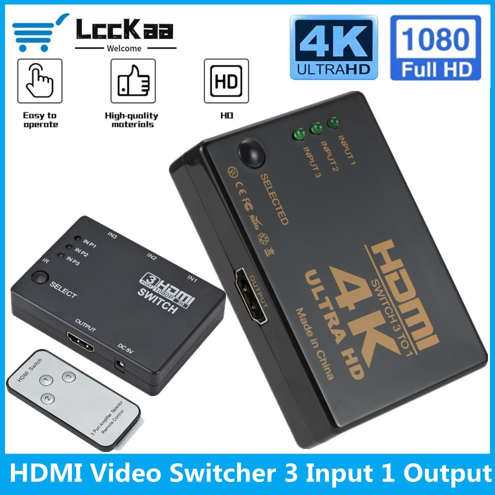 LccKaa 4K 3x1 HDMI ȣȯ ġ HD 1080P  ó..